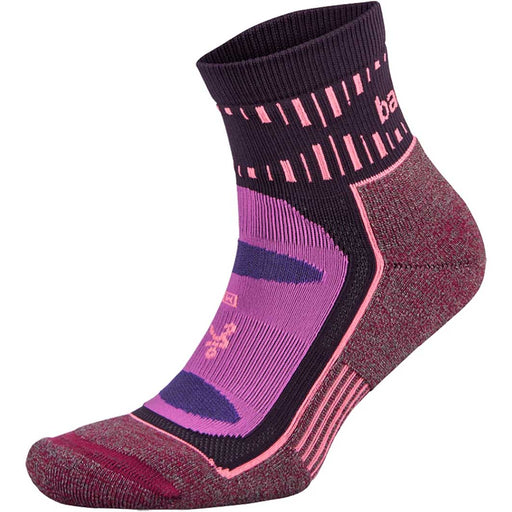 Balega Blister Resist Unisex Quarter Crew Socks - Pink/Berry/M