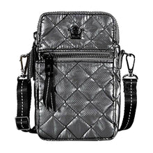 Load image into Gallery viewer, Oliver Thomas Cell Phone Crossbody 2 - Metal Silver/One Size
 - 12