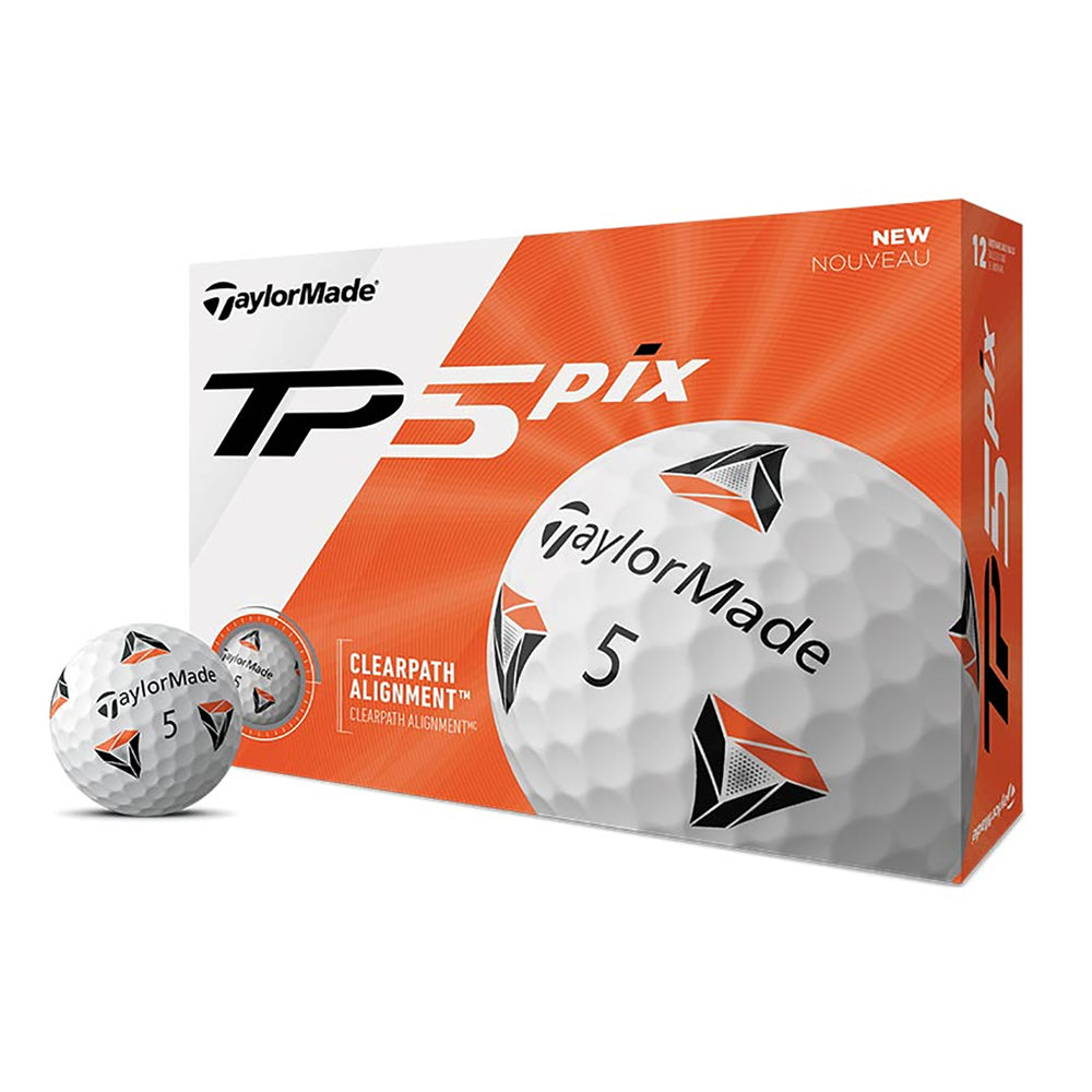 TaylorMade TP5 pix 2.0 Golf Balls - Dozen - White
