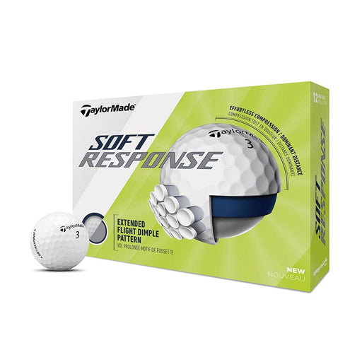 TaylorMade Soft Response Golf Balls - Dozen - White