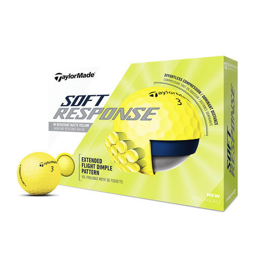 TaylorMade Soft Response Yellow Golf Balls - Dozen - Yellow