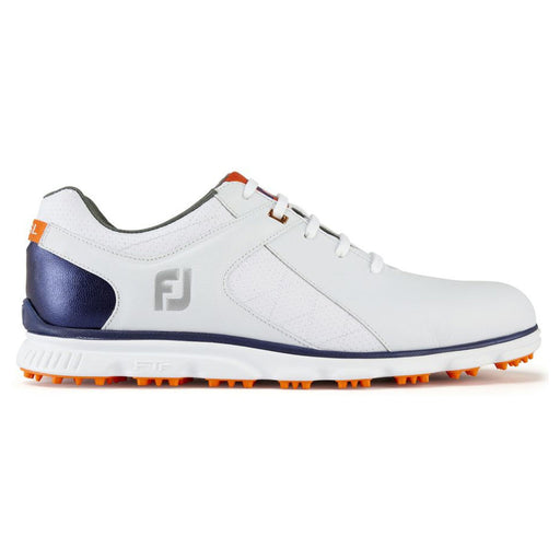 FootJoy Pro Spikeless White Navy Orange Mens Golf Shoes Cosmetic Blem