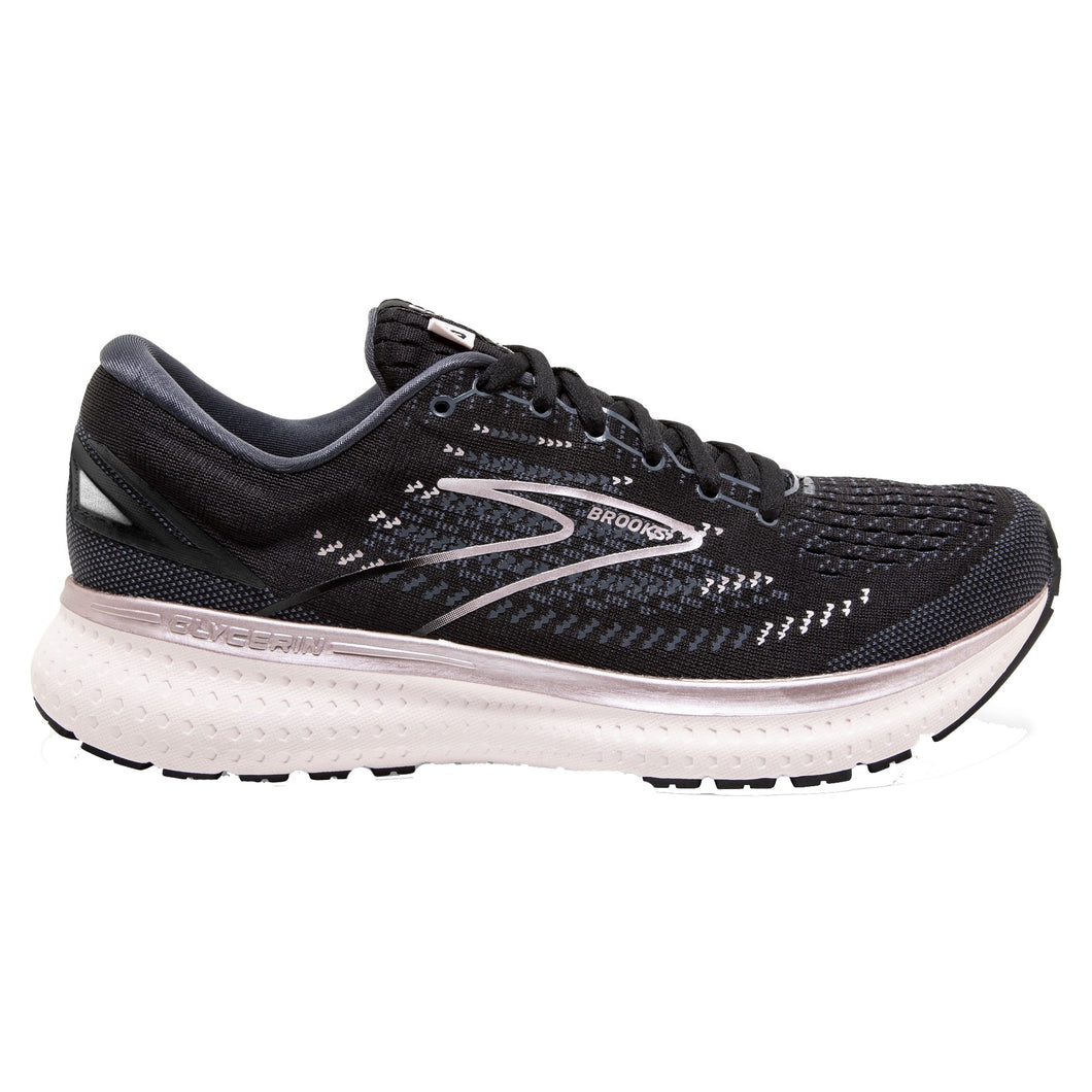 Brooks Glycerin 19 Womens Running Shoes - Black/Ombre/Met/10.5/B Medium