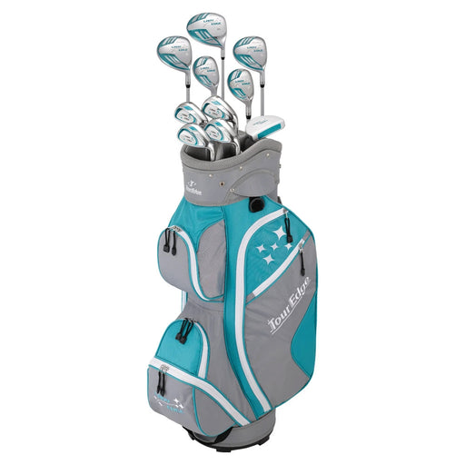 Tour Edge Lady Edge 11 Piece Womens Golf Set - Turquise/Right Hand Reg