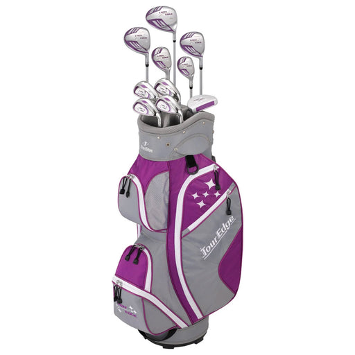 Tour Edge Lady Edge 11 Piece Womens Golf Set - Violet/Right Hand Reg