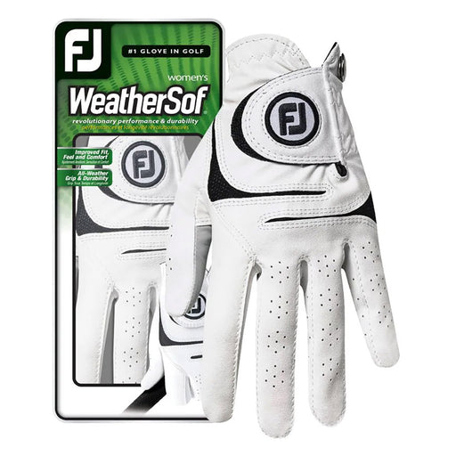 FootJoy WeatherSof White Womens Golf Glove - Left/L