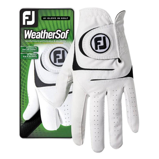 FootJoy WeatherSof White Mens Golf Glove - Left Cadet/XL