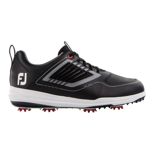 FootJoy Fury Spiked Mens Golf Shoes - Black/Red/14.0/D Medium