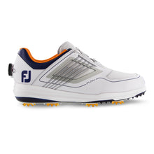 Load image into Gallery viewer, FootJoy Fury Spiked Mens Golf Shoes - White/Royal/Boa/9.0/D Medium
 - 13