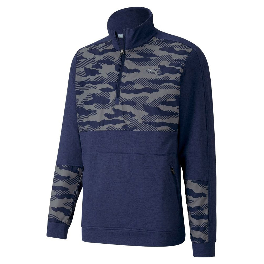 Puma Cloudspun Camo Mens Golf 1/4 Zip