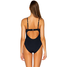 Load image into Gallery viewer, Sunsets Tidepool Black One Piece Womens Swimsuit
 - 2