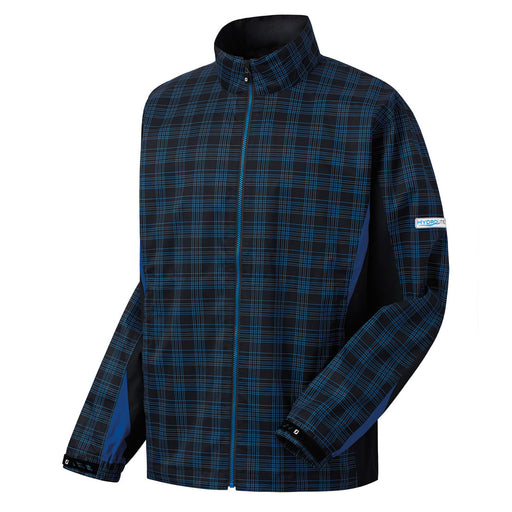 FootJoy HydroLite Mens Golf Rain Jacket - Blk/Royal Plaid/XXL