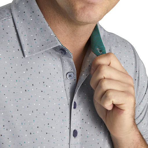 FootJoy Lisle Confetti Print Mens Golf Polo