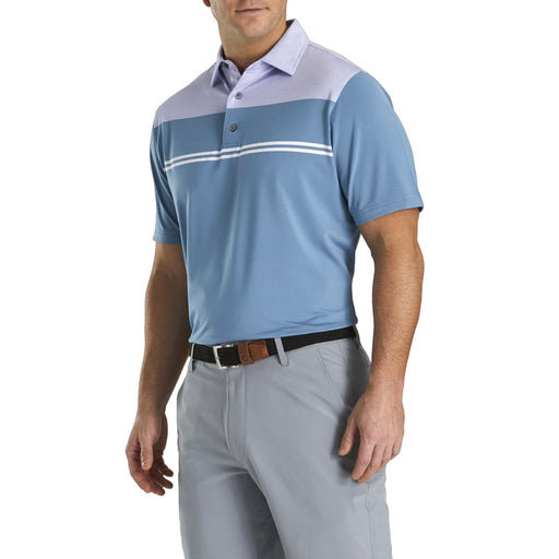 FootJoy Heather Color Block Lisle Mens Golf Polo