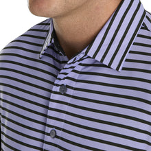 Load image into Gallery viewer, FootJoy Lisle 2-Color Stripe Mens Golf Polo
 - 3