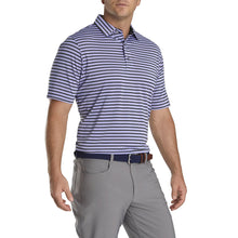 Load image into Gallery viewer, FootJoy Lisle 2-Color Stripe Mens Golf Polo
 - 1