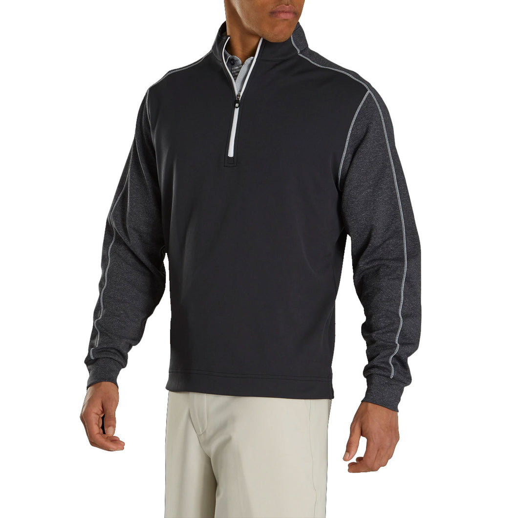 FootJoy Tonal Heather Mid-Layer Mens Golf 1/2 Zip