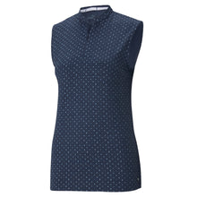 Load image into Gallery viewer, Puma Cloudspun Polka Womens Golf Polo - Navy Blazer/Wht/XXL
 - 2