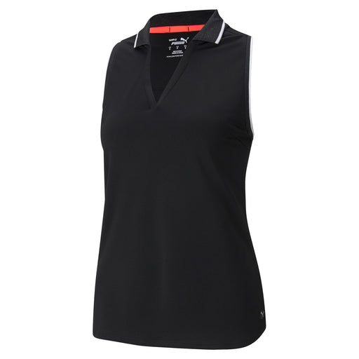 Puma MATTR Sprinter Womens Golf Polo - Black Heather/XXL