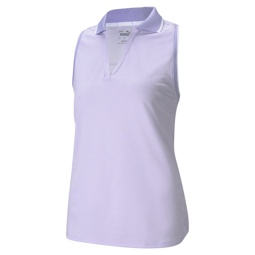 Puma MATTR Sprinter Womens Golf Polo - Lt Lavendr Hthr/XXL