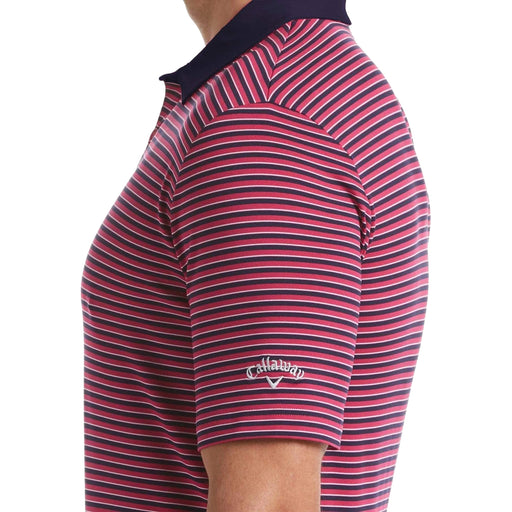 Callaway 3-Color Stripe Mens Golf Polo