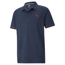 Load image into Gallery viewer, Puma Cloudspun Monarch LC Mens Golf Polo - Nvy Htr/Rsk Red/XXXL
 - 1