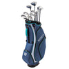 Wilson Magnolia Navy Petite RIght Hand Womens Complete Golf Club Set - Cart