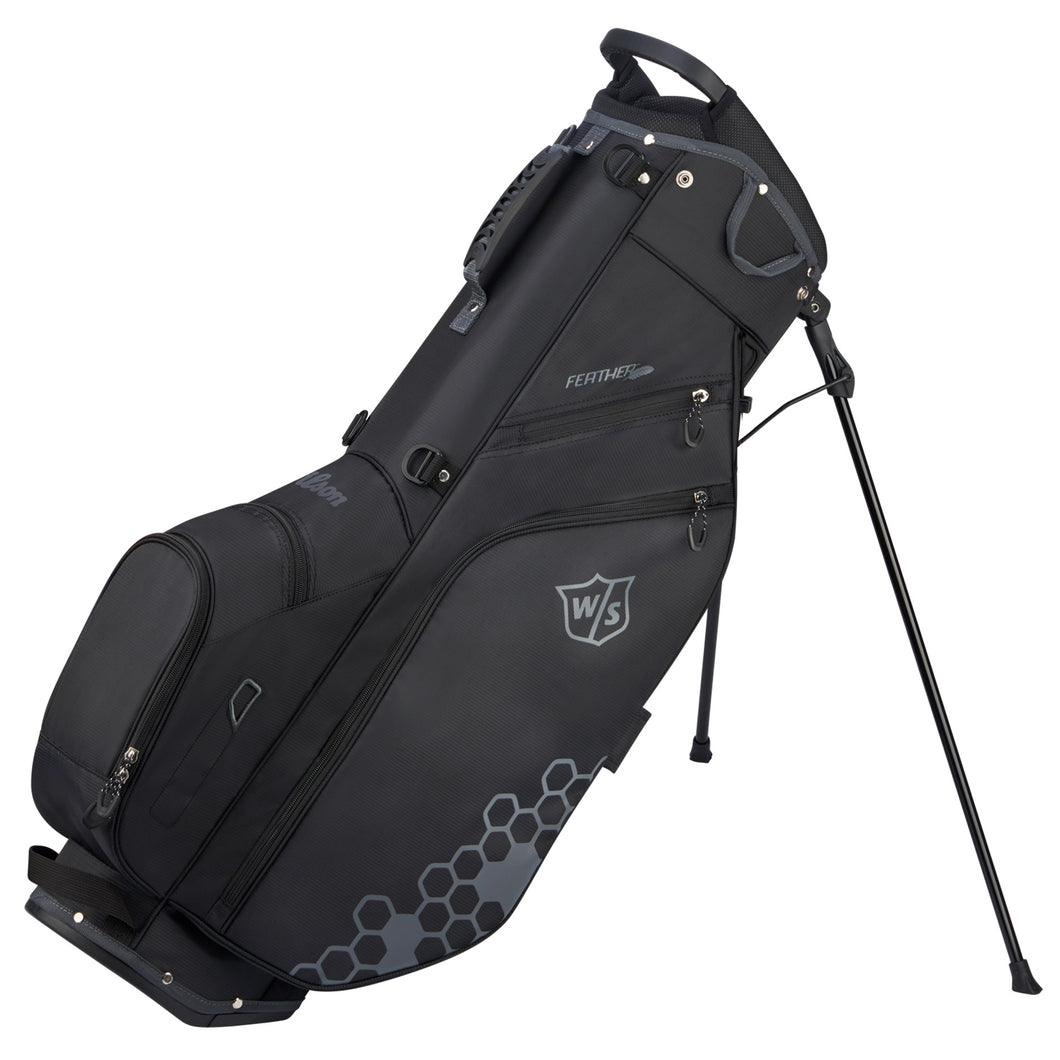 Wilson Feather Golf Stand Bag - Black/Black