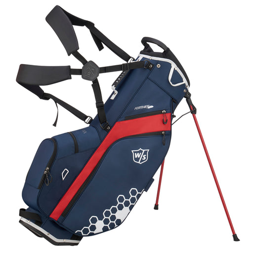 Wilson Feather Golf Stand Bag - Navy/Red/White