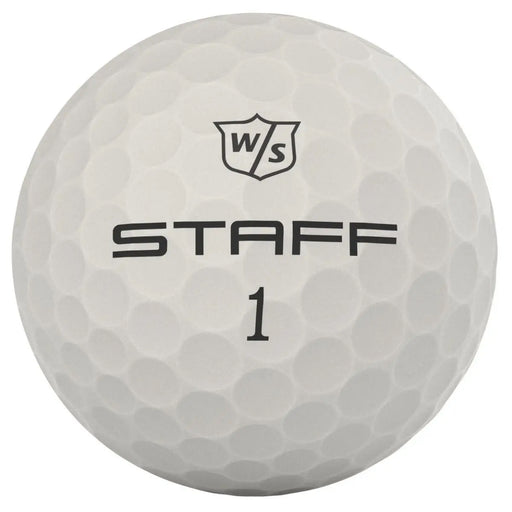 Wilson Staff Model Raw White Golf Balls - Dozen