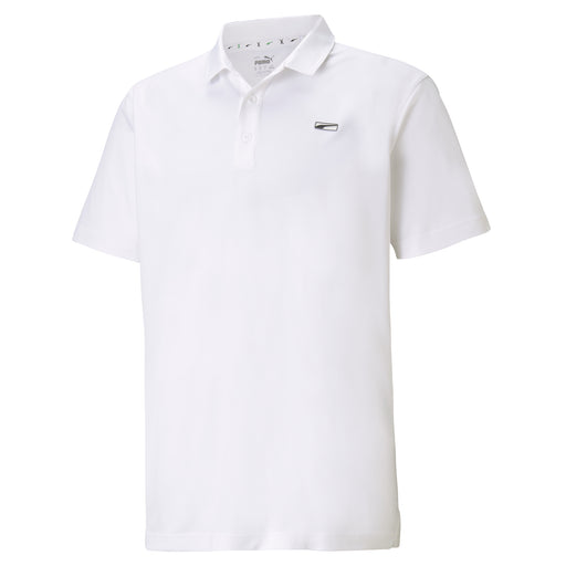 Puma Tech Pique Moving Day Mens Golf Polo - Bright White/XXXL