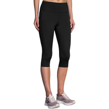 Load image into Gallery viewer, Brooks Method 1/2 Crop Womens Running Tights - Black/XXL
 - 1