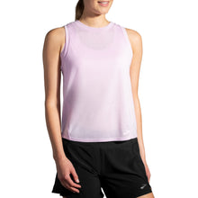 Load image into Gallery viewer, Brooks Distance Womens Running Tank Top - Hthr Orchid Haz/XXL
 - 3