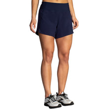 Load image into Gallery viewer, Brooks Chaser 5in Womens Running Shorts - Navy/XXL
 - 4