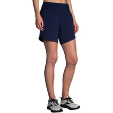 Load image into Gallery viewer, Brooks Chaser 7in Womens Running Shorts - Navy/XXL
 - 4