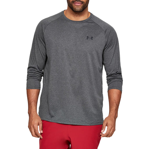 Under Armour Tech 2.0 Mens LS Crew Train Shirt - CARBON HTHR 090/XXL