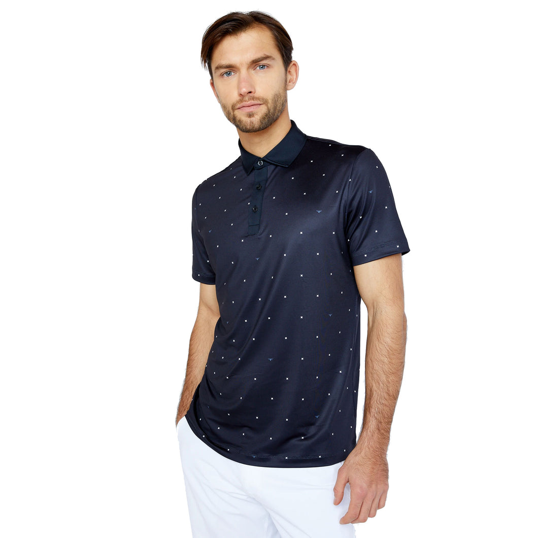 Redvanly Grant Black Mens Golf Polo