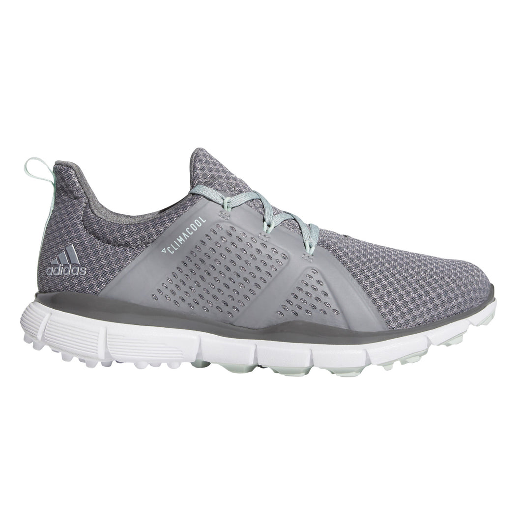 Adidas Climacool Cage Womens Golf Shoes - 9.5/Grey/Grn/Grey/B Medium