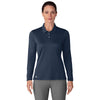 Adidas Performance Navy Womens Long Sleeve Golf Polo