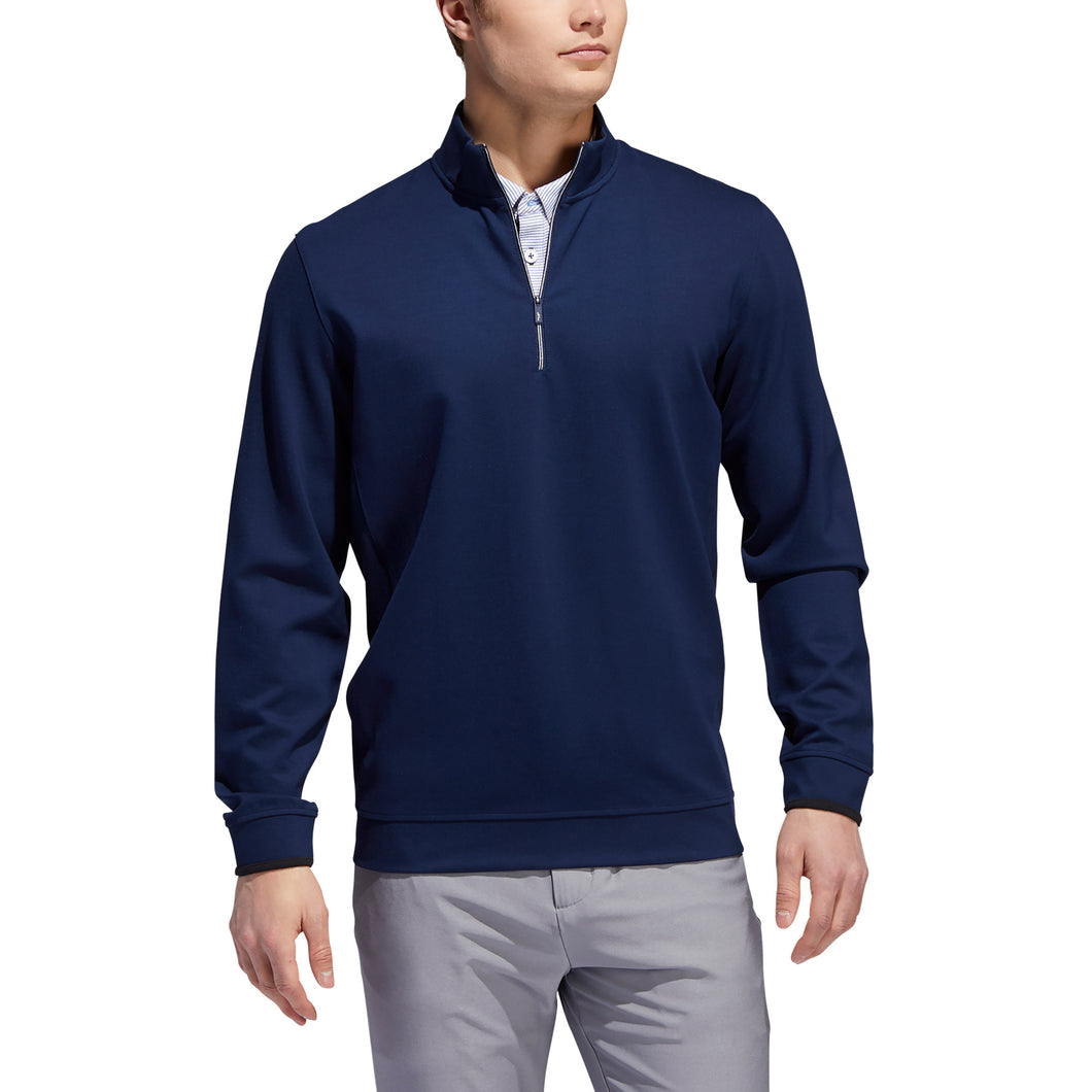 Adidas Adipure Modern Tech Navy Mens Golf 1/4 Zip