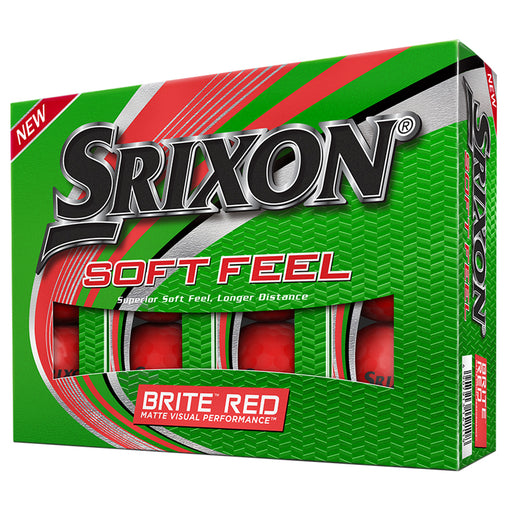 Srixon Soft Feel Brite Red Golf Balls - Dozen - Default Title