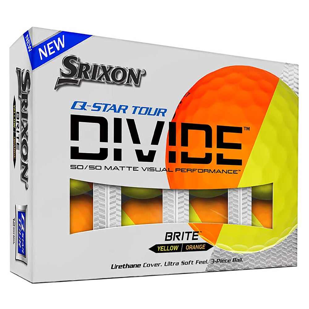 Srixon Q-Star Tour Divide Orange Golf Balls - Doz - Default Title
