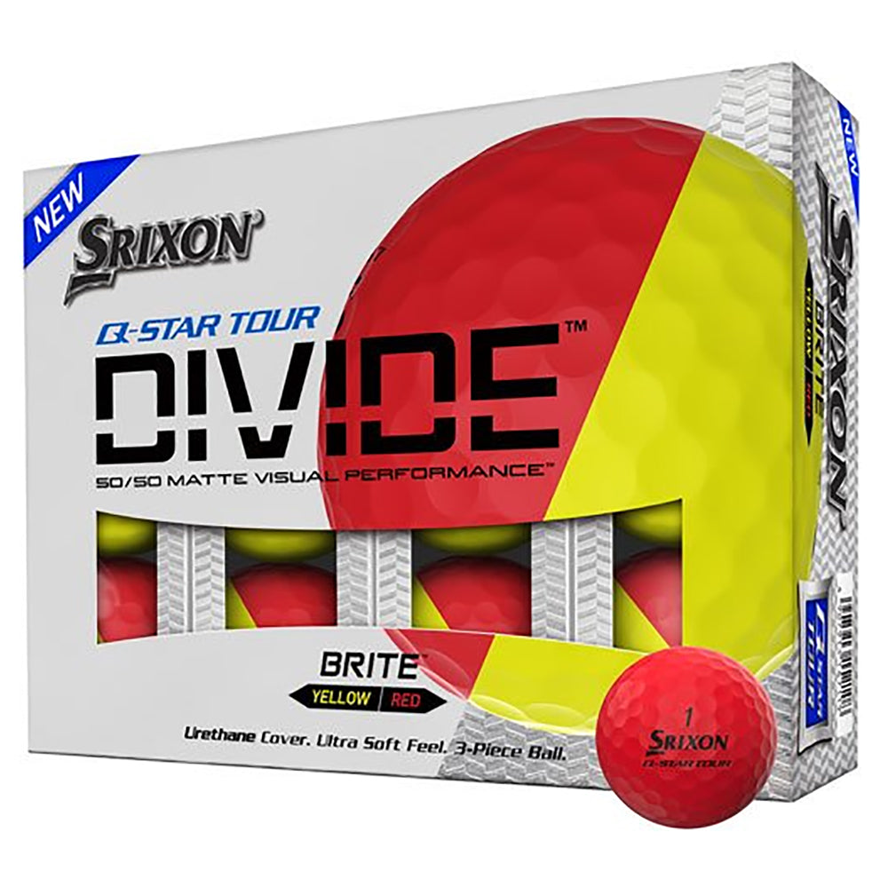 Srixon Q-Star Tour Divide Red Golf Balls - Dozen - Default Title