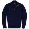 Polo Golf Ralph Lauren Merino Wool Button Mockneck French Navy Mens Golf Sweater