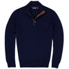 Polo Golf Ralph Lauren Merino Wool Button Mockneck French Navy Mens Golf Sweater