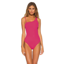 Load image into Gallery viewer, Becca Fine Line Asymmetrical Rasp 1PC Wmn Swimsuit
 - 3