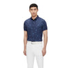 J. Lindberg Glen Regular Fit Ocean Blue-Navy Mens Golf Polo