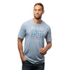 TravisMathew Dad Bod Heather Federal Blue Mens Golf T-Shirt