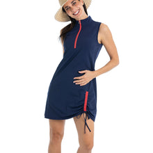Load image into Gallery viewer, Kinona Rouched and Ready Navy Womens SL Golf Dress
 - 1