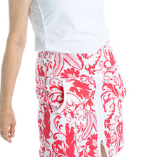 Load image into Gallery viewer, Kinona Down the Middle 18.5in Womens Golf Skort - Watermln Floral/L
 - 1